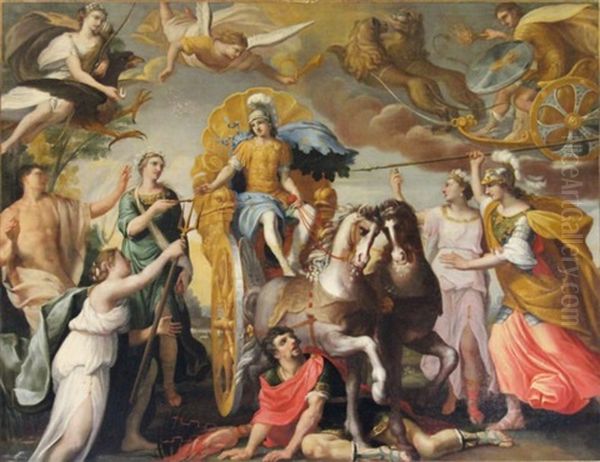 Allegorie De La Majorite Du Roi Louis Xiv - view 1