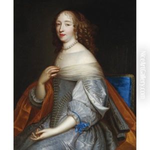 Portrait Of Catherine-charlotte De Gramont, Princess Of Monaco, 1639-1678 by Jean Nocret