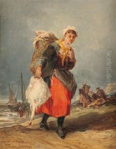 Retour De Peche by Jules Achille Noel