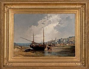 Bateaux De Peche A Maree Basse