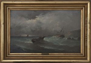 Shipwreck At The Rocky Coast (bretagne?)