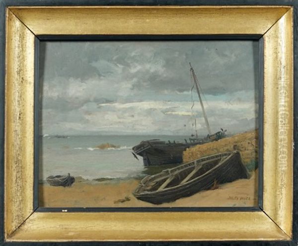 Barques Echouees Sur Le Sable - view 1