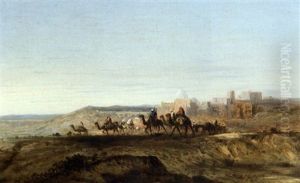 La Traversee De La Caravane by Jules Achille Noel