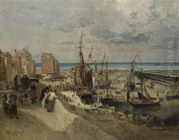 Vue Du Port Et De La Jetee Du Treport - view 1