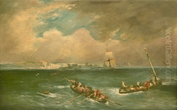Boats And Ships At Sea - view 1
