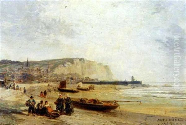 La Plage Animee Au Treport - view 1