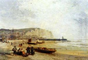 La Plage Animee Au Treport