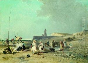 Le Treport, Enfants Et Leurs Voiliers
