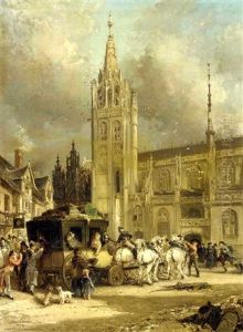 Le Depart by Jules Achille Noel
