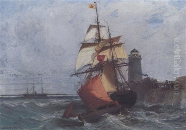 Schiffe Vor Einem Leuchtturm - view 1