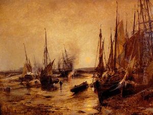 Le Calfatage Des Bateaux, Au Treport
