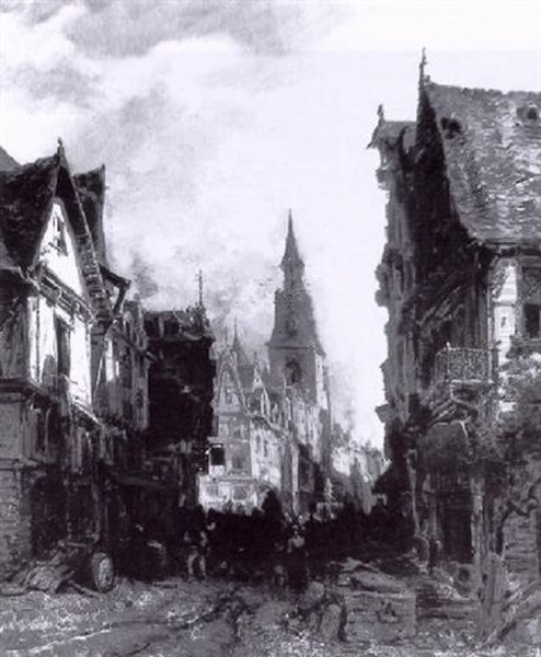 Vieille Rue A Rouen - view 1