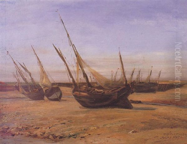Les Bateaux Au Treport - view 1