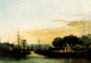 Le Port De Rouen En 1840 by Jules Achille Noel