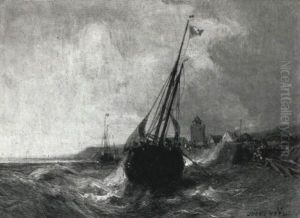 Les Environs Du Treport by Jules Achille Noel
