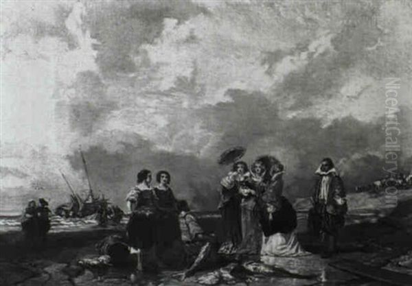 Les Elegantes Au Bord De La Mer - view 1