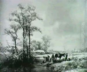 Lavandieres En Hiver