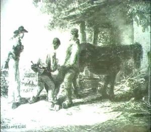 Le Marechal-ferrant Au Travail by Jules Achille Noel