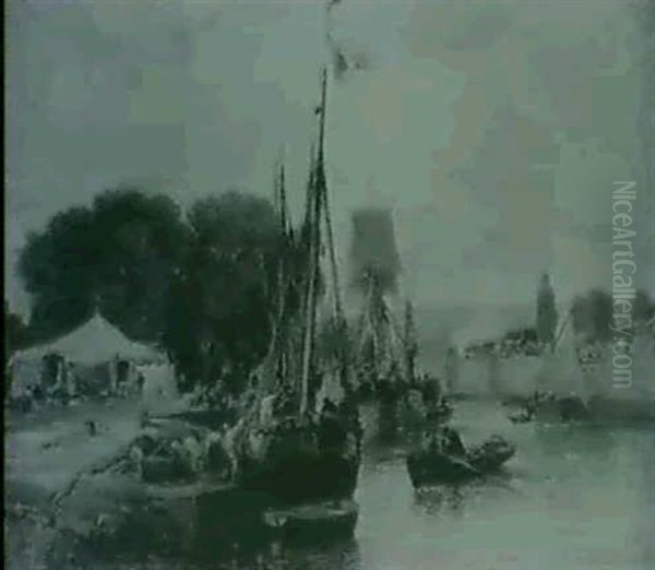 French Fishing Boats In A Harbour - view 1