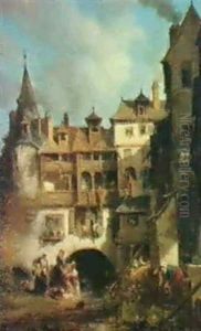 Stadtansicht by Jules Achille Noel