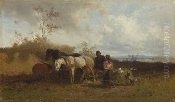 Bauernfamilie Auf Dem Feld - view 1