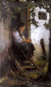 Sitzende Bauerin by Julius Noerr