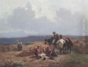 Bei Der Rast Am Starnberger See by Julius Noerr
