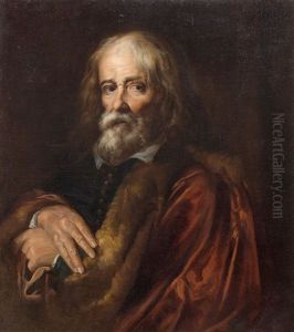 Portrait Of A Bearded Man by Giuseppe Nogari