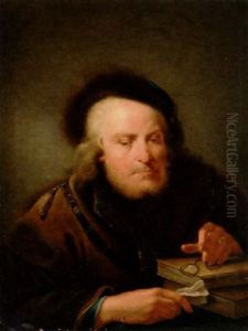 A Scholar With Books And A Pince-nez