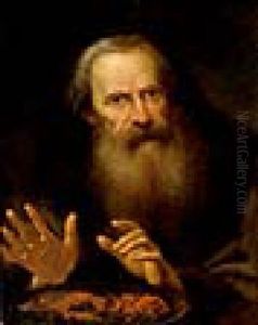 Ritratto Di Uomo Barbuto, Allegoria Dell Inverno by Giuseppe Nogari