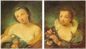 Fanciulla Con Cestino Di Fiori Fanciulla Con Cestino Di Fiori