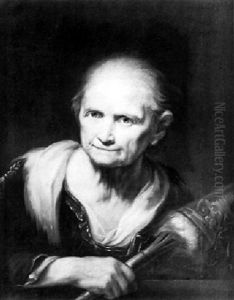 Old Woman Spinning by Giuseppe Nogari