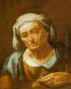 Ritratto Di Vecchia Con Monete