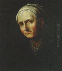 An Old Woman, Bust Length by Giuseppe Nogari