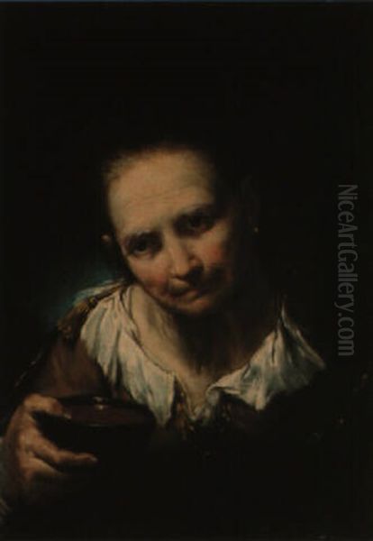 Portrait Of An Elderly Woman - view 1