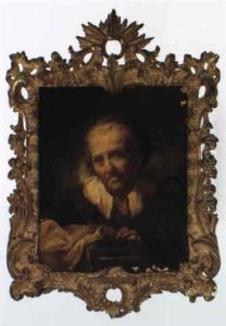 Old Woman With A Sewing Box by Giuseppe Nogari
