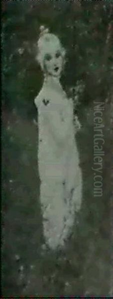 Girl With Flowers - view 1