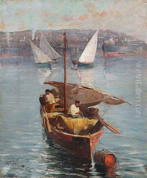 Barque De Pecheurs Dans Le Port D'alger - view 1
