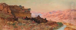 Campement Au Bord De L'oued by Maxime Noire