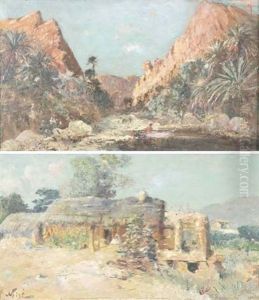 Paysage De Montagne (+ Paysage De Campagne, Lrgr; 2 Works) by Maxime Noire