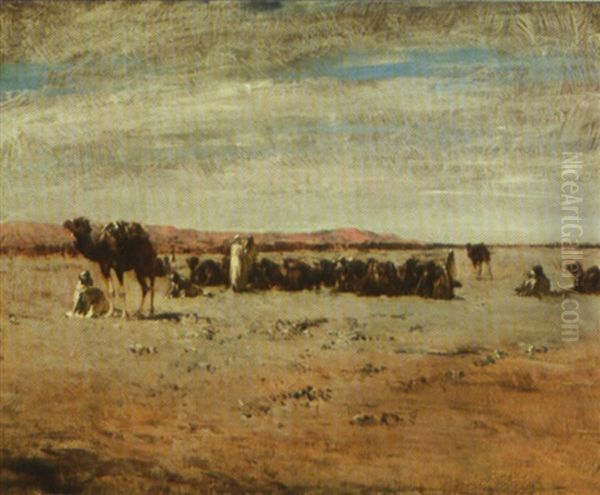 La Halte Des Chameaux Devant Tiliech - view 1