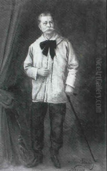 Portrait En Pied De L'acteur Maurice De Feraudy, Societaire De La Comedie Francaise (1859-1932) - view 1