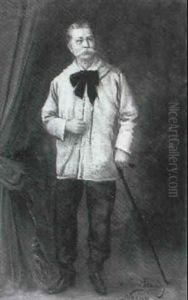 Portrait En Pied De L'acteur Maurice De Feraudy, Societaire De La Comedie Francaise (1859-1932)