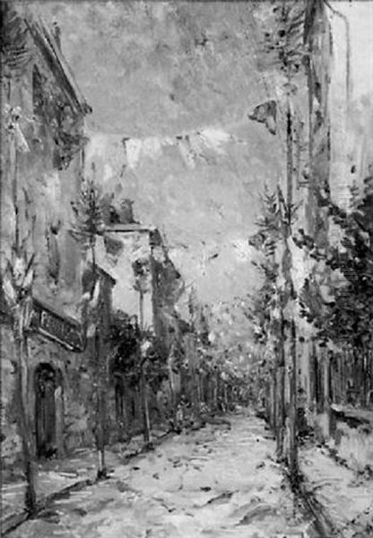 Franzosische Dorflandschaft Am Nationalfeiertag - view 1