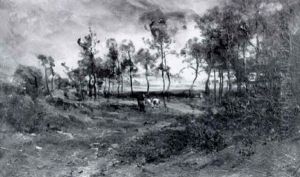 Lisiere Du Bois A La Fouillouse, Loire by Emile Noirot