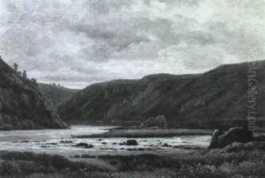 Rochers De La Madone Pres De Villeret (loire) by Louis Noirot