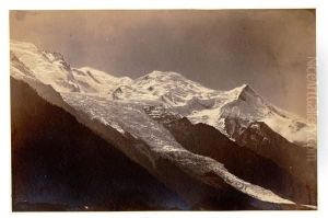 Le Mont-blanc Et Glacier Des Bossons by Louis-Auguste Bisson