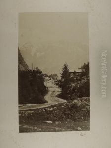 Les Alpes, Les Montes Pres Servoz by Louis-Auguste Bisson