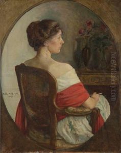 Jeanne De Nolhac, Femme De L'artiste by Henri Girault De Nolhac