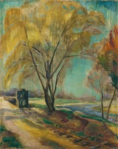 Landschaft Mit Lorenzug by Franz Noelken
